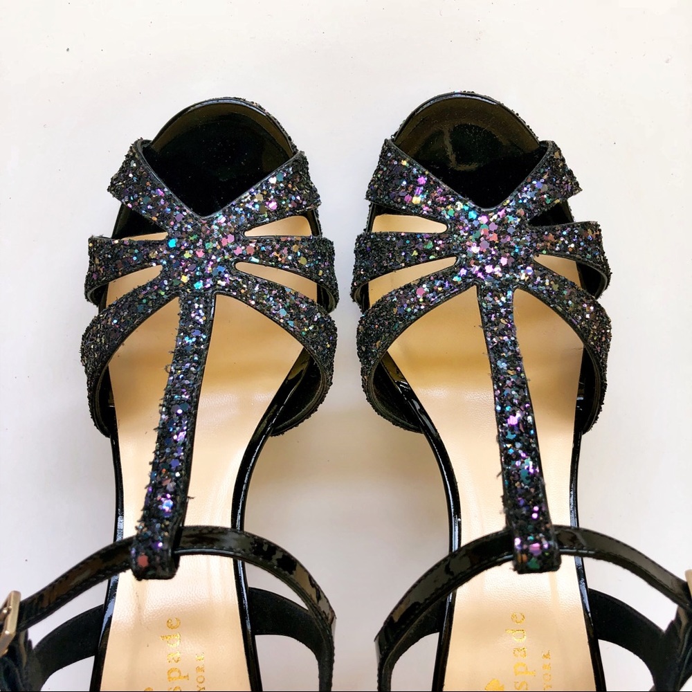KATE SPADE T-Strap platform sandal heels size 8